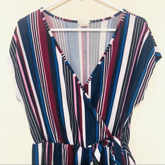 CAUTION TO THE WIND Multi Colored Striped Jumpsuit - Picture 4 of 8